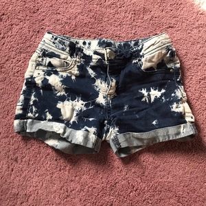 Blue/White Denim Shorts